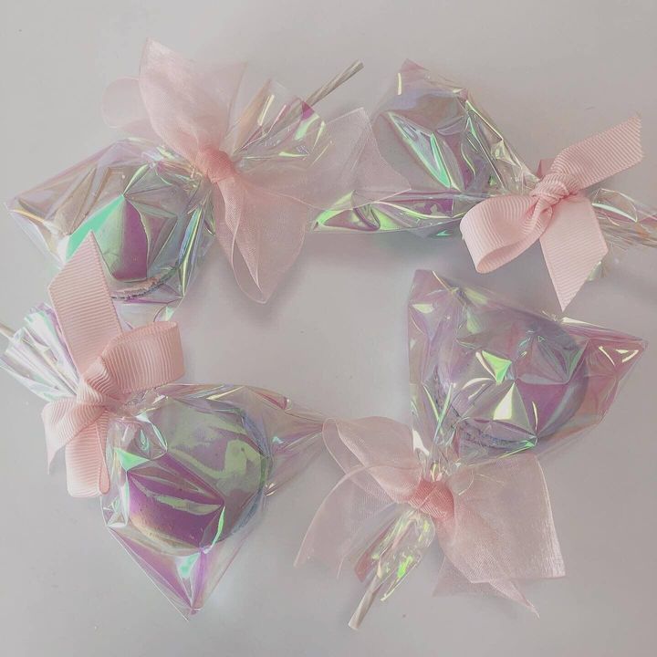 Seriaで見つけた可愛い巾着ポーチ🩵