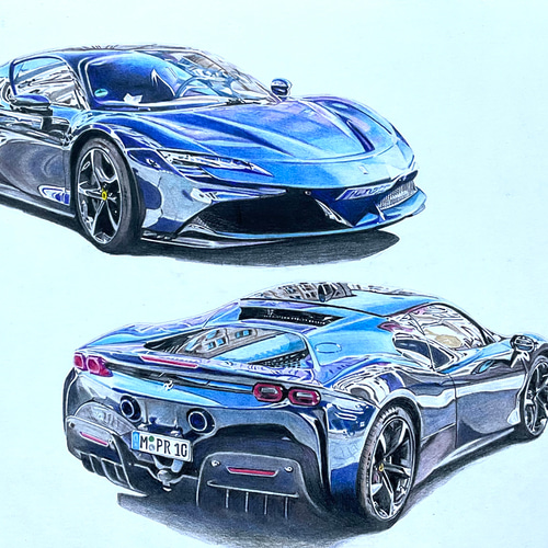 すげぇリアル!? GT-Rがエモくなった！ クルマイラストが話題にくるまのニュース