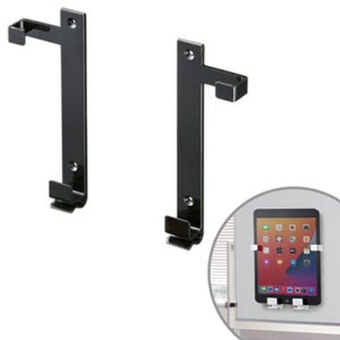 タブレット冷蔵庫貼り付けホルダー マグネット ネジ固定 ブラック YT-MR080BKエルゴノミクスショップ