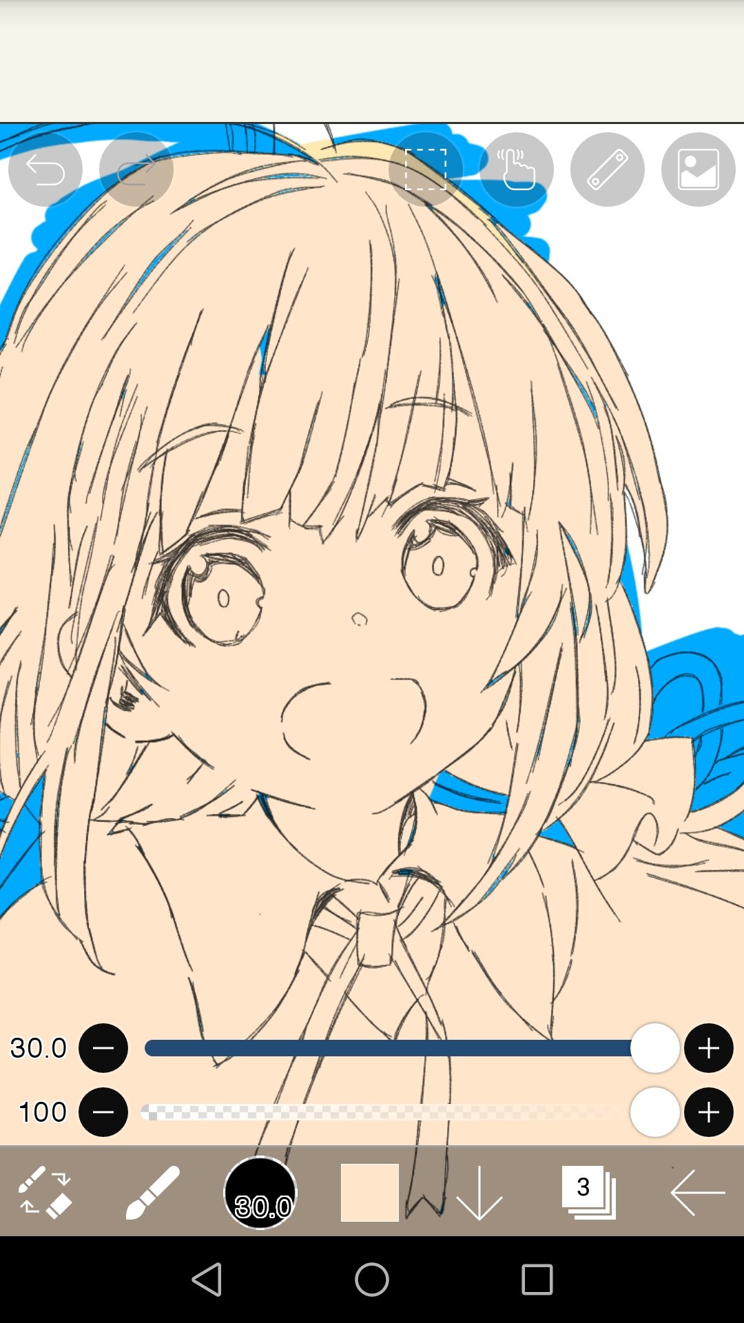 アイビスペイントでのペン入れまとめ1きぶんだけでも