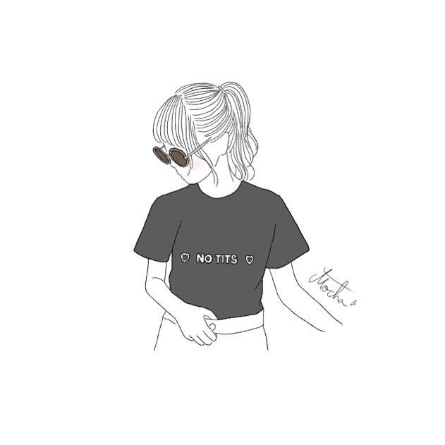 ピースサインの黒髪女子のおしゃれアイコンイラスト・フリー素材なら「シンテリ」