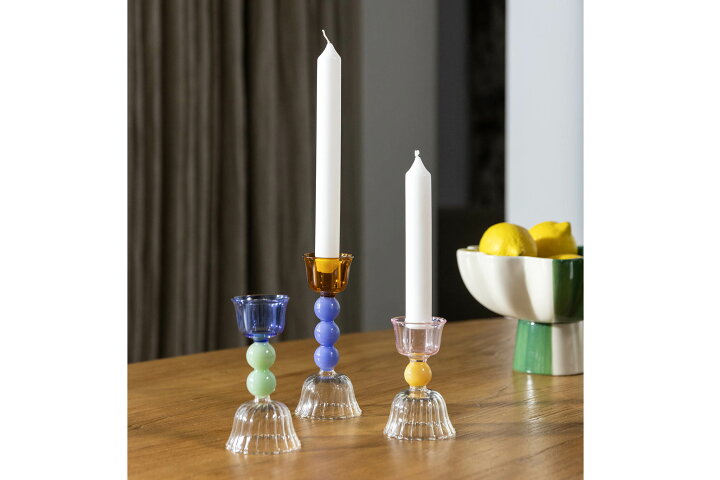 シノワズリバードキャンドルホルダー ピンク ブルー グリーン クリスマス雑貨の通販ハルモニア web store