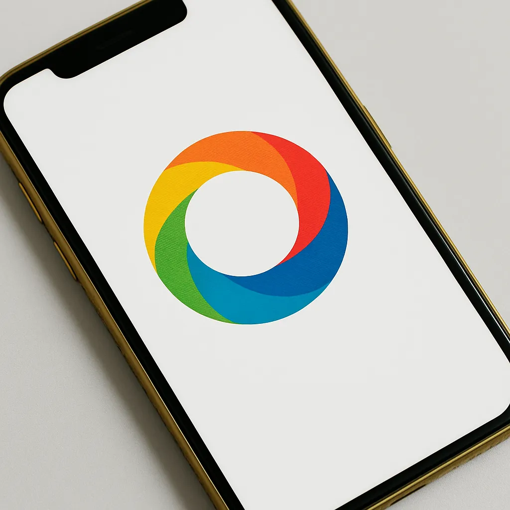 光沢ブルーグラデーションSロゴ