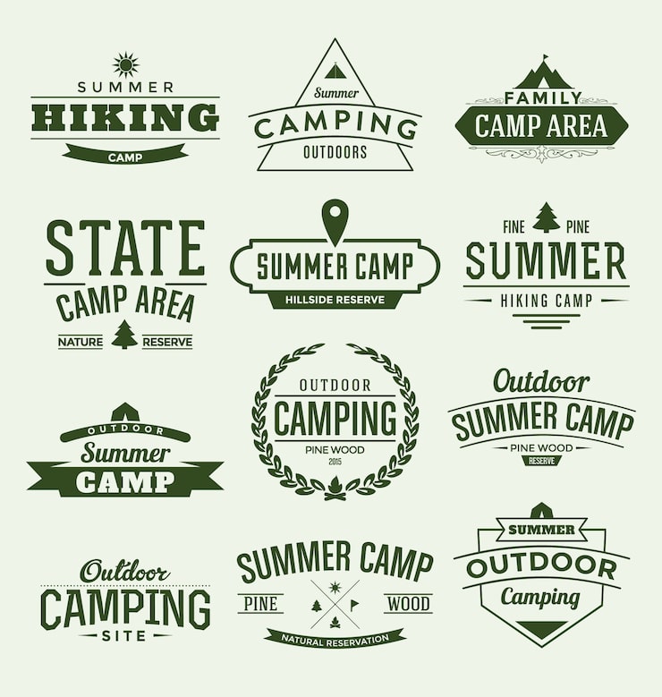 自然のロゴが付いたキャンプ場のシンボル」のベクター画像素材 ロイヤリティフリー2229084439Shutterstock