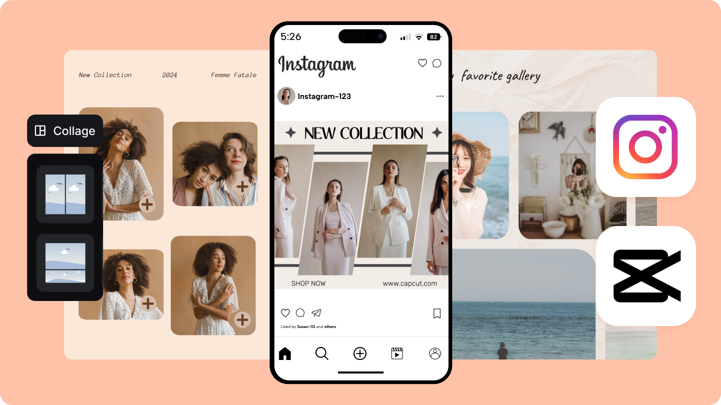 インスタのストーリーに写真を2枚以上載せる方法と、おしゃれな加工アプリをご紹介します♡