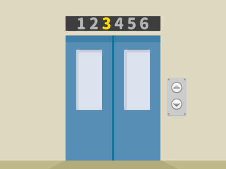 エレベーターのシルエット04無料のAi・PNG白黒シルエットイラスト