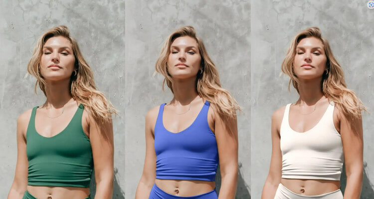 AI による画像の色変更: 衣服や製品の色を変更iFoto