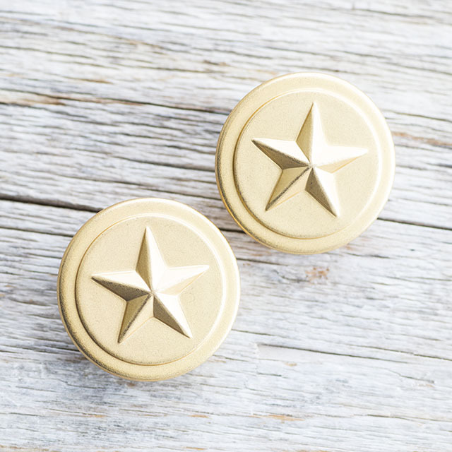 デザイン貝ボタン クローバー 黒蝶貝23mm貝ボタン□タカシマ□