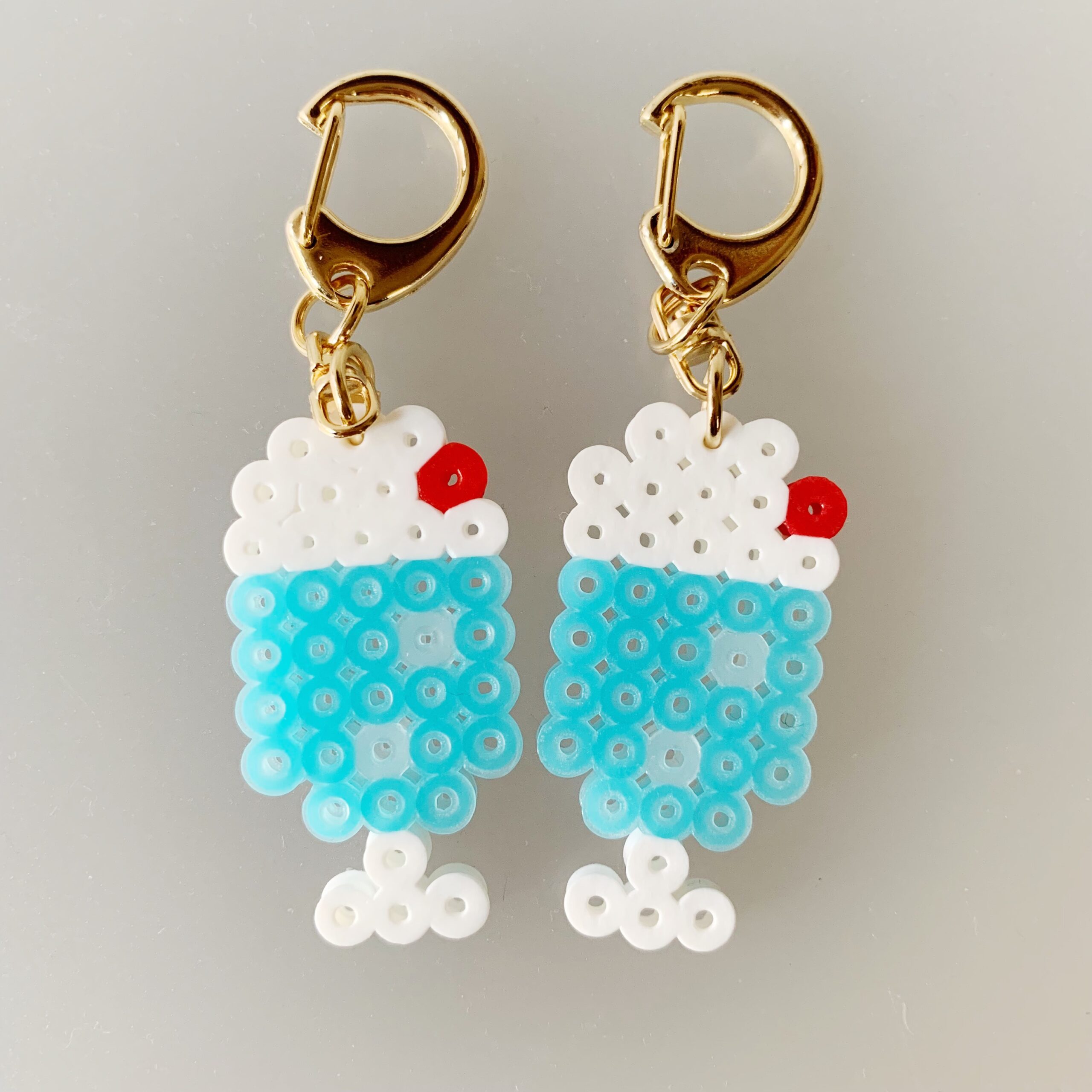 アイロンビーズ図案 紫陽花アイロンビーズ@MI-YU☆