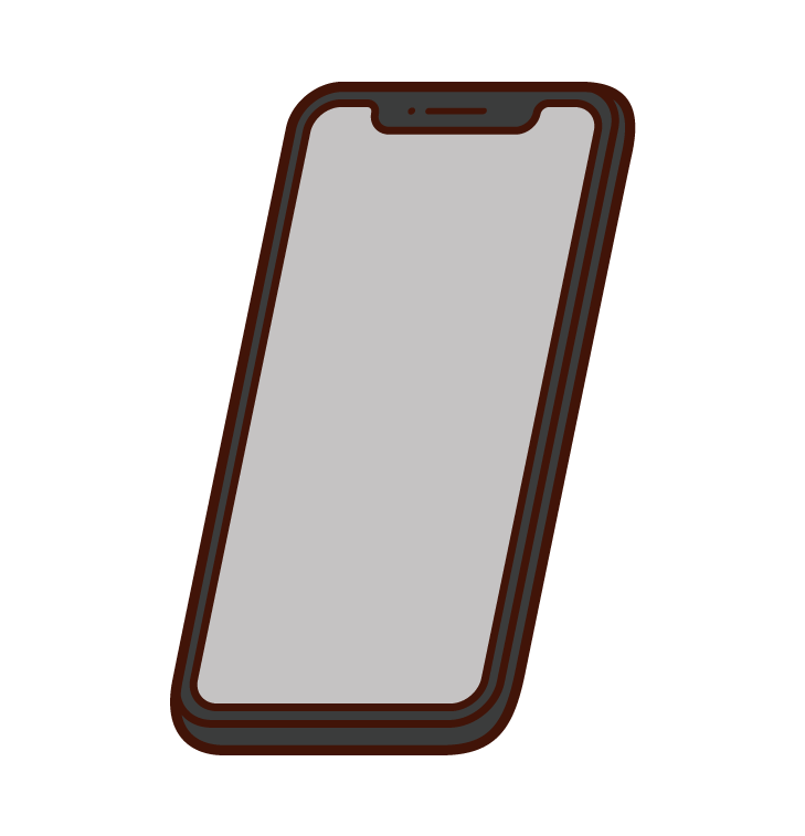 若者がスマホを扱う無料イラスト66720素材Good