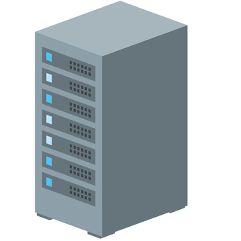 サーバーのシルエットアイコン。ホスティングサービスやクラウドストレージ。ベクター。のイラスト素材93122405- PIXTA