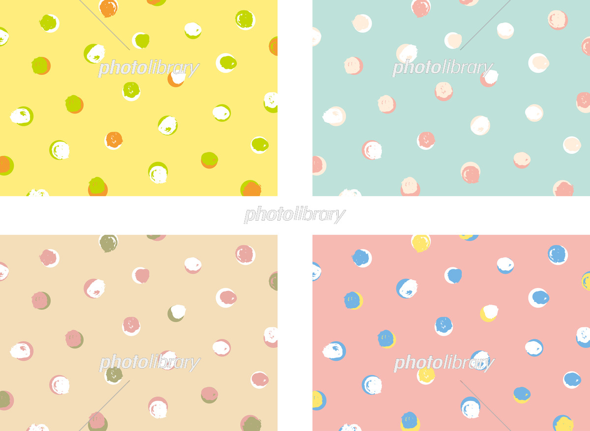 ドットデザインの背景フレーム パープル ：イラスト無料