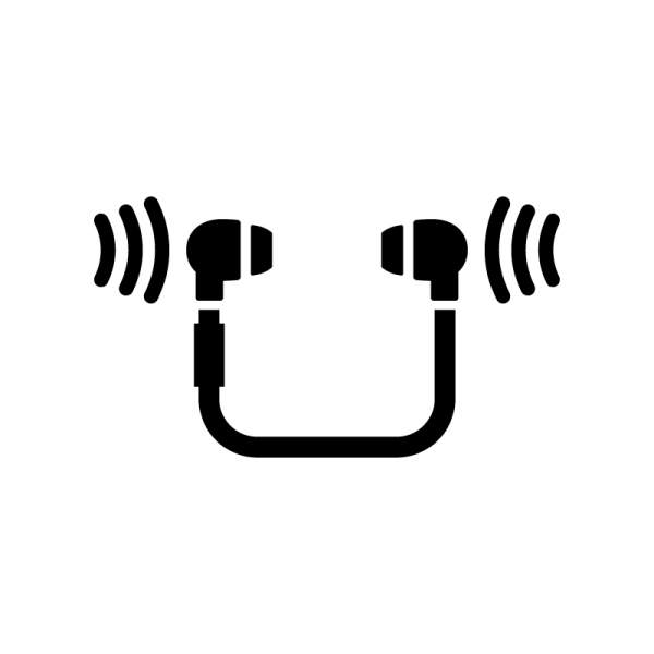 イヤホンアイコン２イラスト - No: 24380329無料イラスト・フリー素材なら「イラストAC」