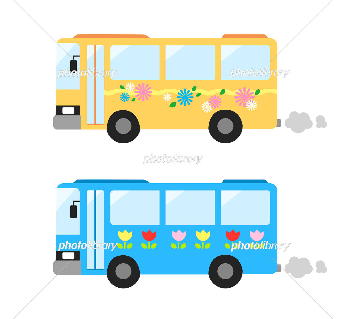 バスイラスト無料イラスト・フリー素材なら「イラストAC」