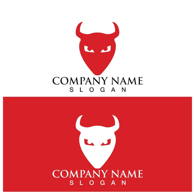ロゴデザイン小悪魔アイコンベクターフラット怒っている悪魔のロゴ丸い赤い悪魔のアイコンのイラスト素材・ベクター Image 188860374