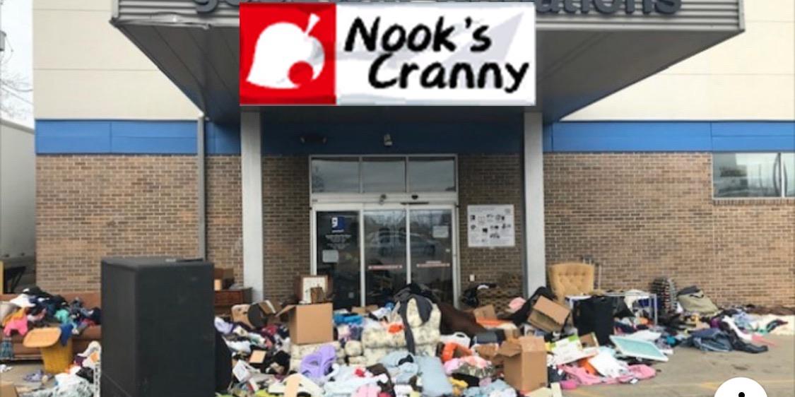 あつ森 無人島の売店・たぬき商店周りとまめつぶの休憩スペース - マイミーボックス myme box