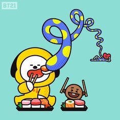 ゆるっとBT21のファンアート。 bt21bts ファンアート btsイラスト ゆるいらすと ゆるい絵 タタ アールジェイ マン クッキー チミーコヤ シュッキー バン いらすとぐらむ いらすと イラストグラム フリーアイコン イラスト irodoricampusanipraillustration