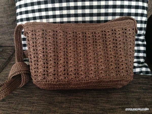 かぎ針編み ダイソーリサイクルコットンで編むモチーフポシェットの編み方🌸