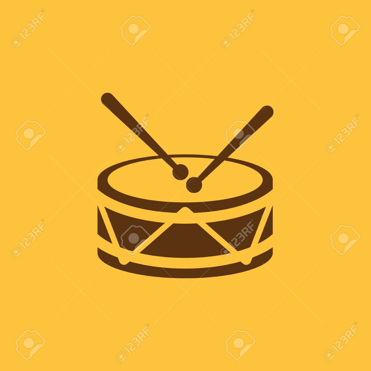 ドラムのシルエットアイコンのイラスト素材120216407- PIXTA