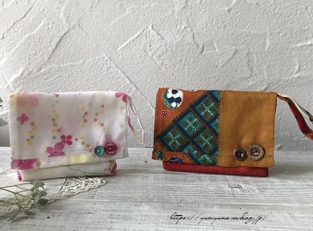 タオルハンカチを簡単リメイク タオルポーチ２種類の作り方。しまむらのミッフィーのミニハンドタオルで可愛いポーチが完成💛保冷剤ケース、ナプキン サニタリー ポーチ、マスクケースに便利♪