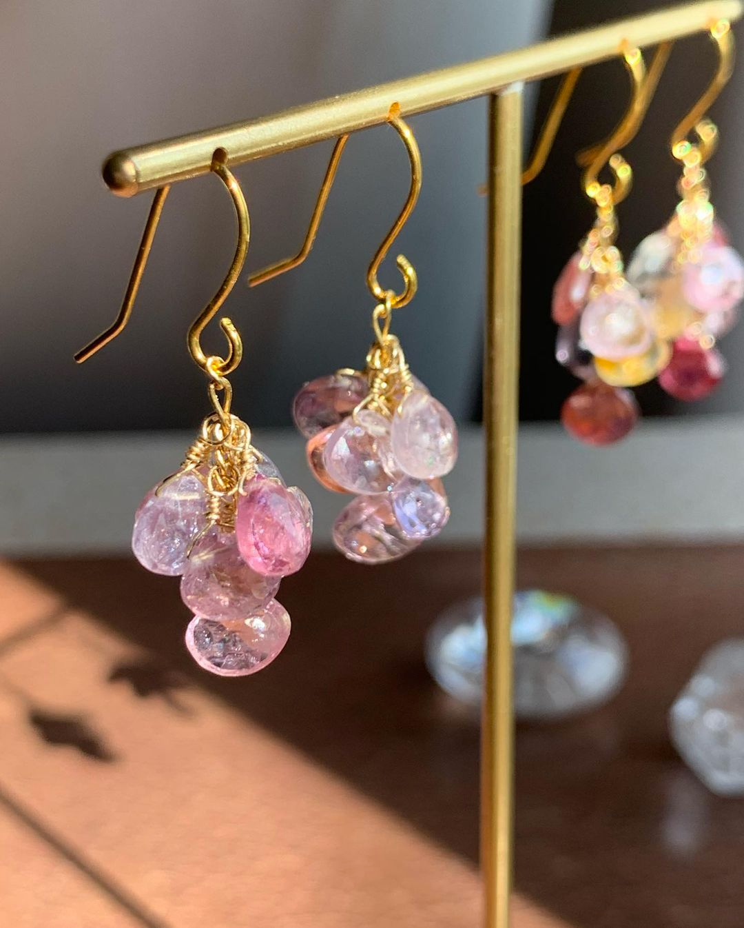 糸巻タッセルピアスアクセサリー手づくりレシピそーいんぐ.com