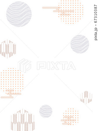 和紙風のフレーム 和柄無料イラスト素材素材ラボ