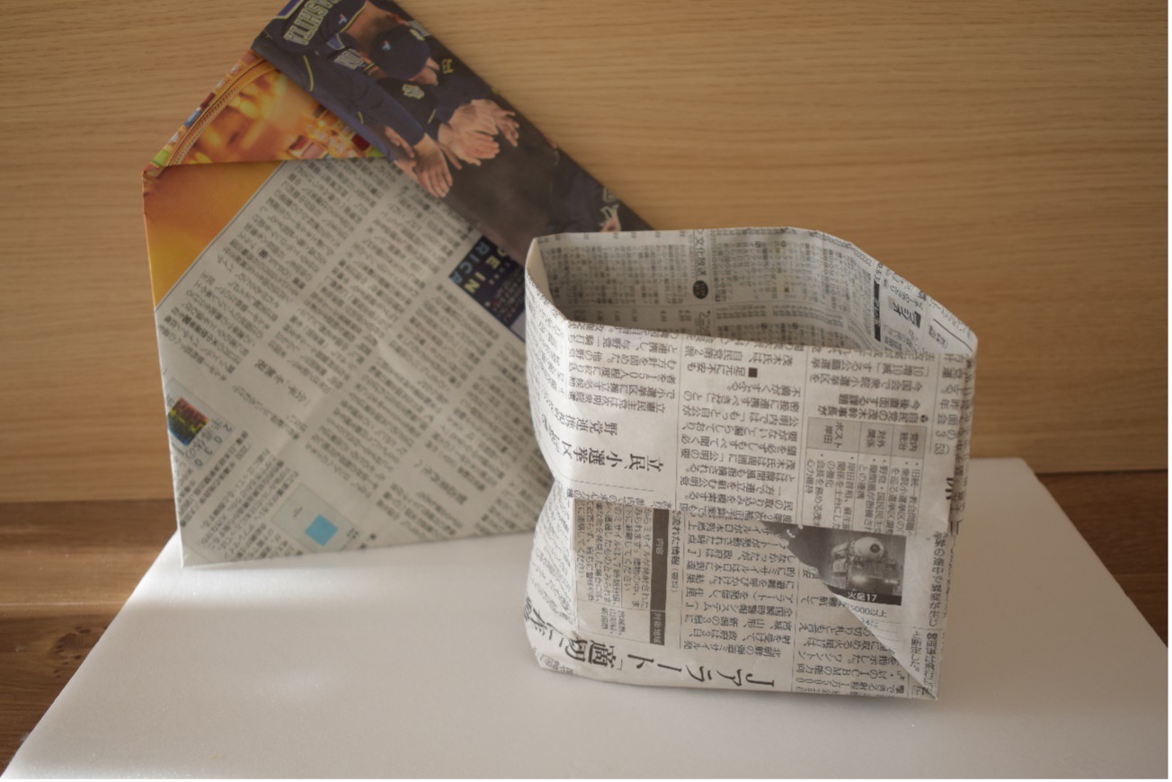 いちばん簡単なゴミ箱 小物入れ の作り方 コピー用紙や新聞紙で♪ │conote