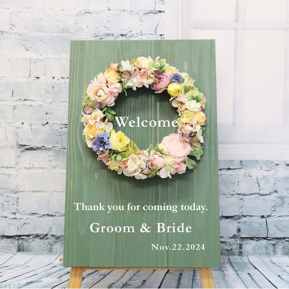 ウェルカムボード 手作りハーバリウムTikTok