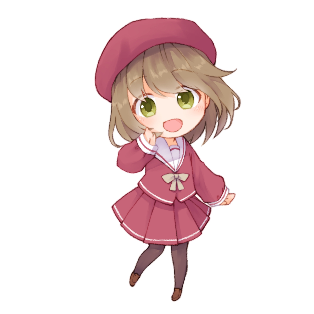 トレス素材 ミニキャラ座り姿ポーズ集 - illust-pose