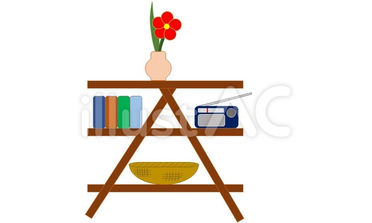 おしゃれなイラスト付き 収納ラック 絵本ラック 本棚 ブックラック ブックシェルフ キッズラック ランドセル収納 おもちゃ収納 ラックSketch スケッチ2色対応