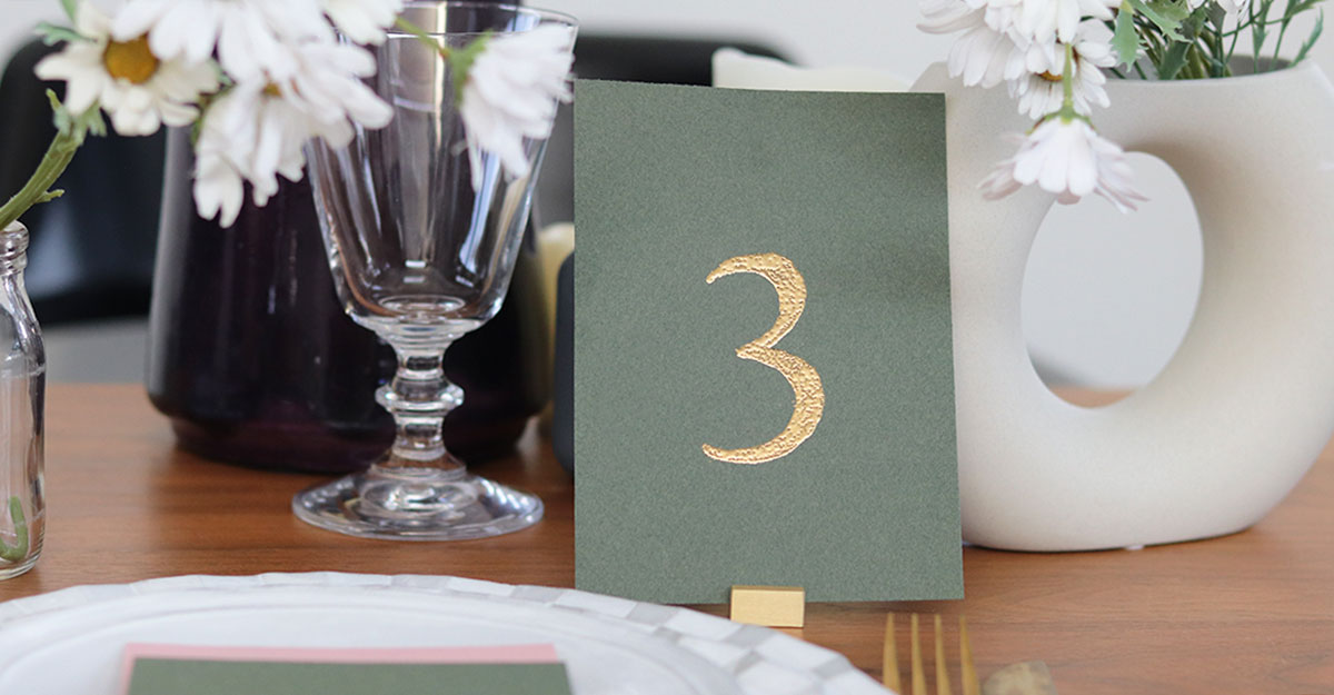 ウェーブテーブルナンバー Canva テンプレートfavori DIY