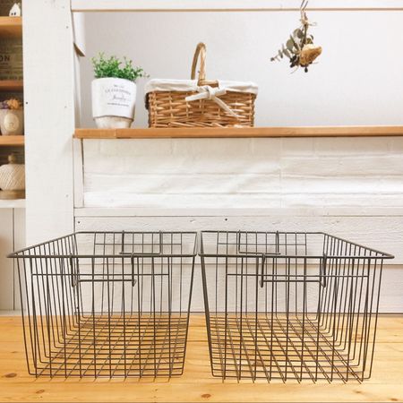 キャンプ道具紹介 ダイソーのワイヤーバスケット