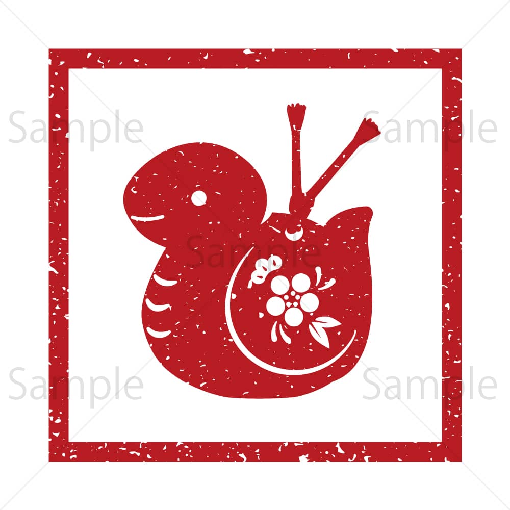 龍のかわいい印鑑と動物のはんこの作成と通販・オリジナルのイラストのデザイン・聡真