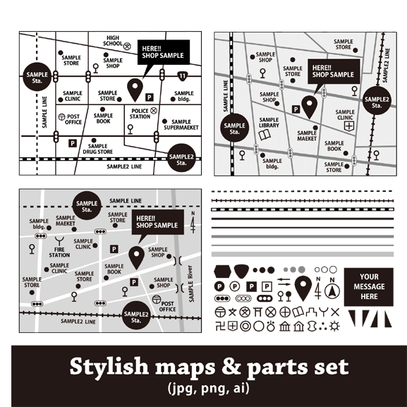 地図作成に使われている、素晴らしい10個のデザインアイデアまとめPhotoshopVIP