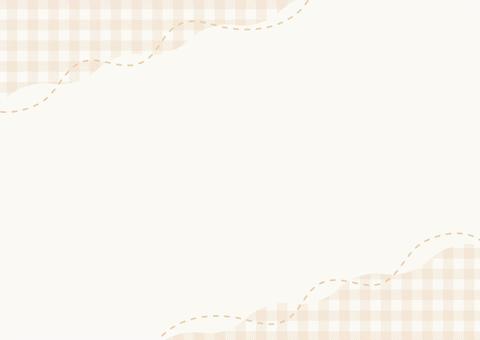 チェック柄 ベージュイラスト無料イラスト・フリー素材なら「イラストAC」