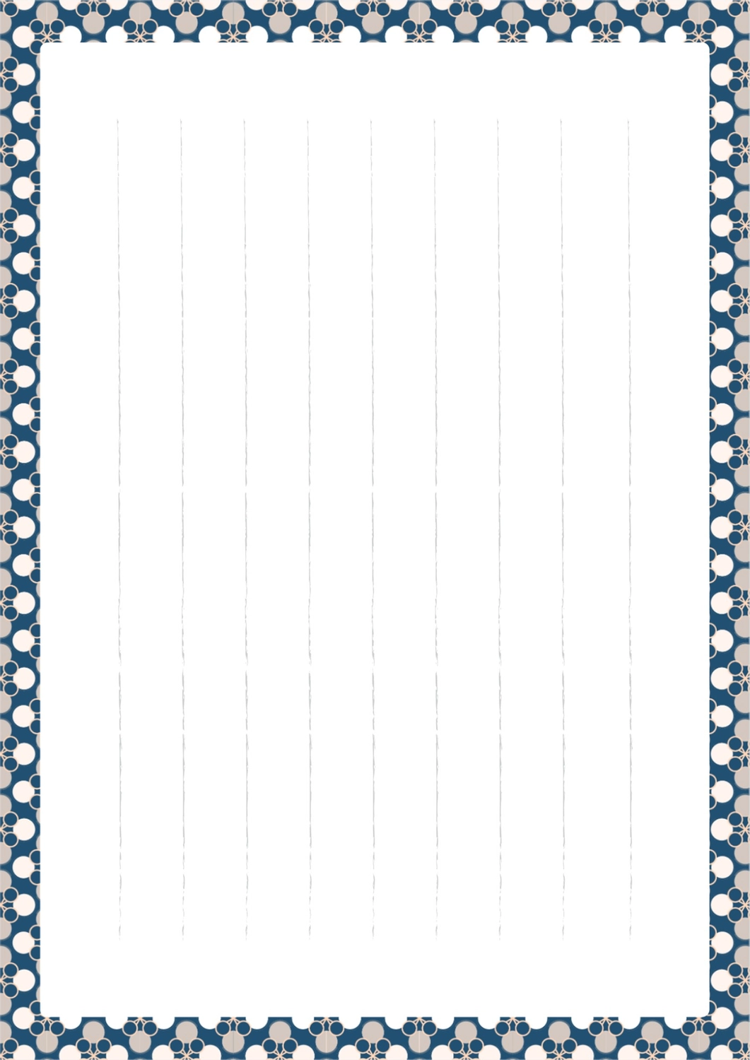 縦フレーム4-1：イラスト無料