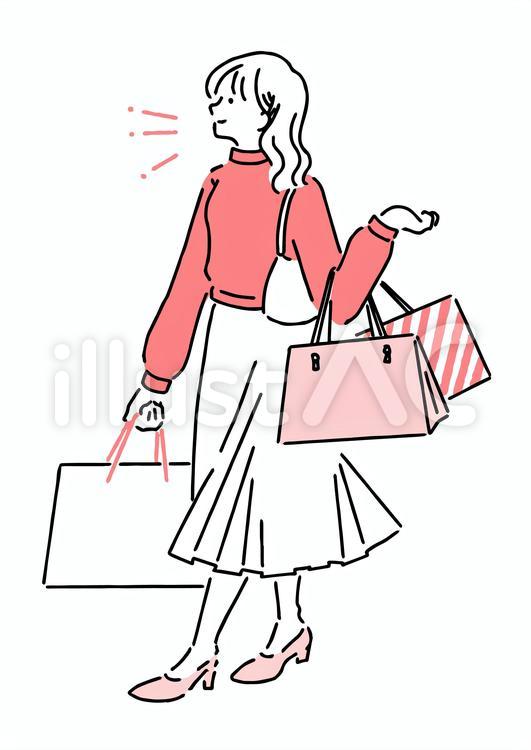 ショッピングモールで買い物をする幸せな女性 ベクターイラスト画像とPNGフリー素材透過の無料ダウンロード - Pngtree