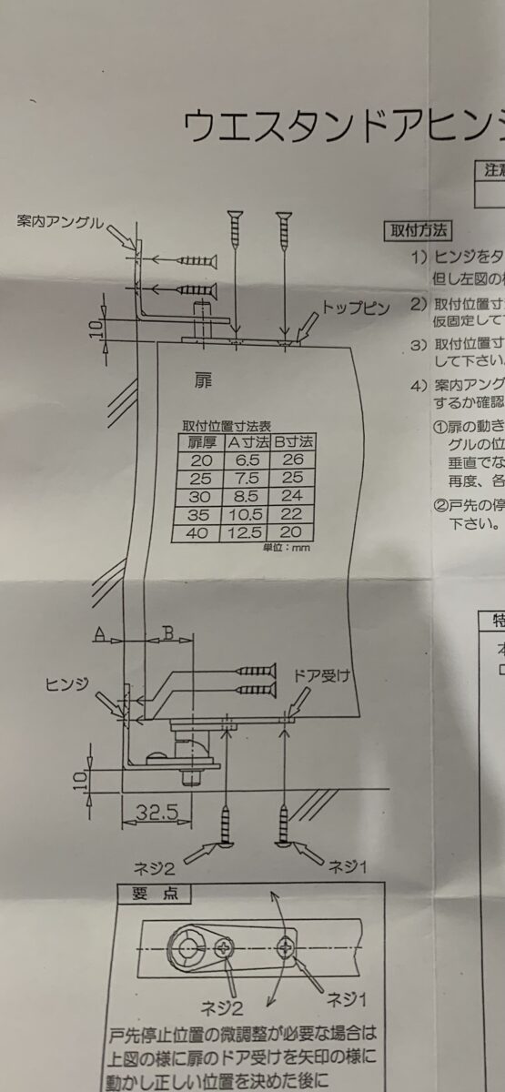 木製建具+面材のスイングドアの図面事例 : 図面屋ま〜の 