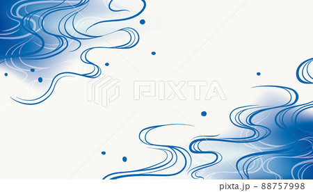 煌めく水面の背景のイラスト素材214397623- イメージマート