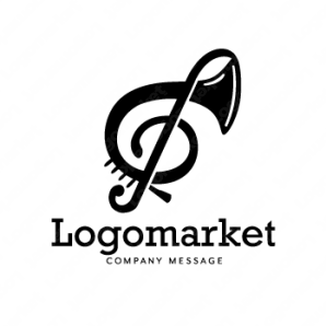 ロゴ作成デザインです。UcaliDesign音楽を楽しむワインをイメージしたロゴマークです