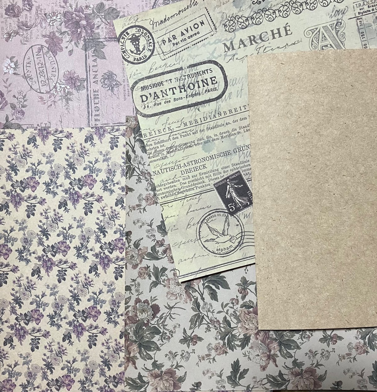 数量限定 デザインペーパー 全部違う 50枚入り クラフト紙 包装紙・ラッピングペーパー 封筒屋さん 通販 10354439Creema クリーマ