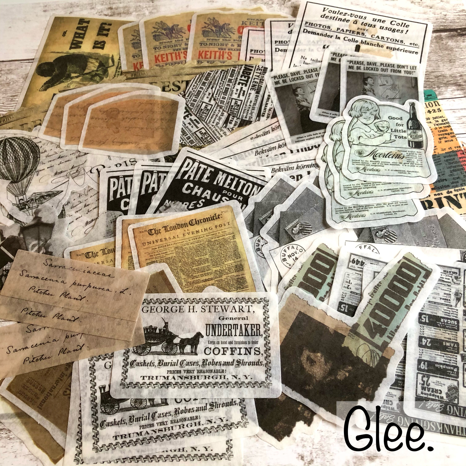 英字新聞デザインペーパー アンティーク 海外 コラージュ素材 紙モノおすそ分け - メルカリ