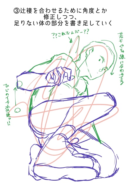 バランスが難しい、俯瞰とアオリの描き方いちあっぷ