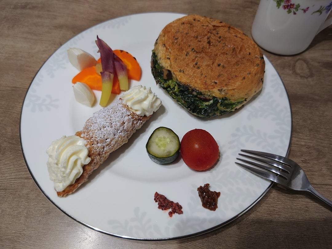 アンティコカフェ風 スピナッチのパニーニ一宮市パン教室アンキッチン Un Kitchen