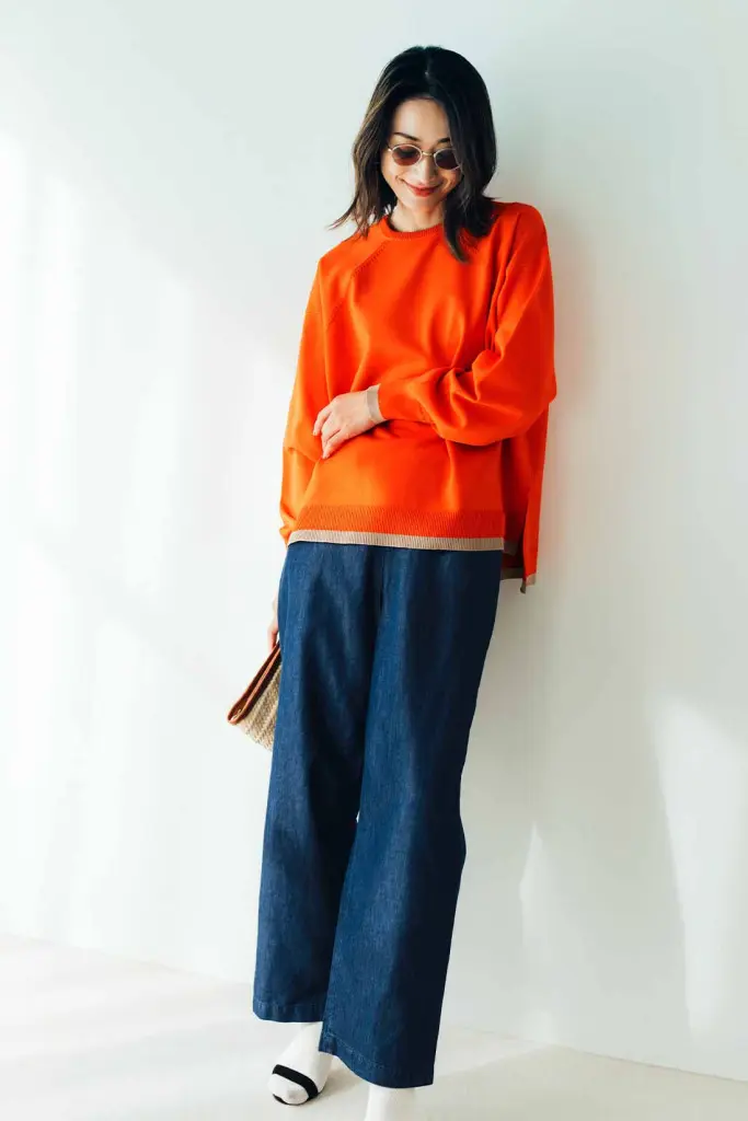 オレンジと緑で新しい色を作ってみよう - 色ASOBI