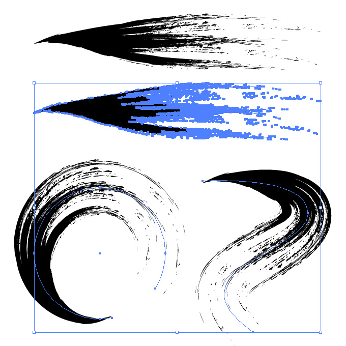 Kaizu-Blog: Illustratorのブラシ登録はペンタブレットで繊細に
