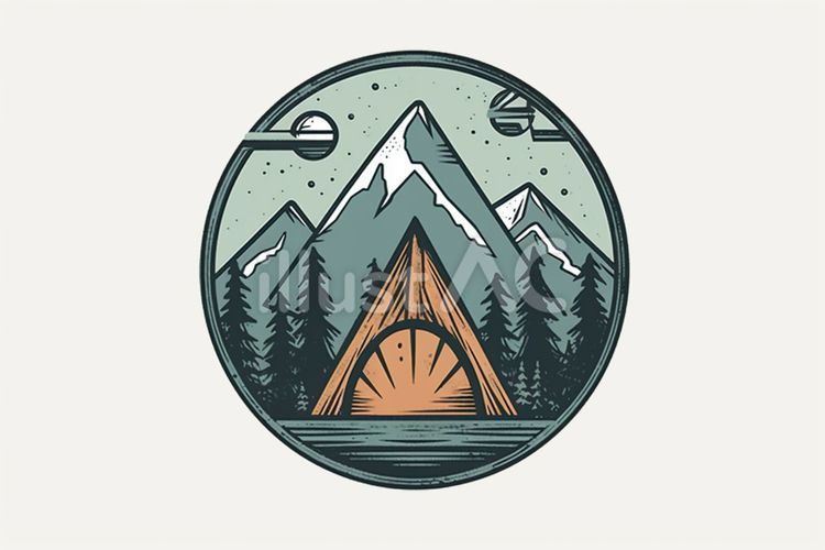 キャンプ透過性ロゴ デザイン透明な背景で隔離キャンプ ベクトル アイコン - アイコンのベクターアート素材や画像を多数ご用意 - アイコン,イラストレーション, キャンプする - iStock