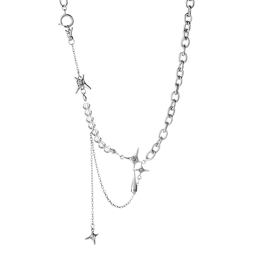 幸せの欠片を辿る四芒星 シルバーネックレス星の専門店☆通販サイトまよなかのアトリエ