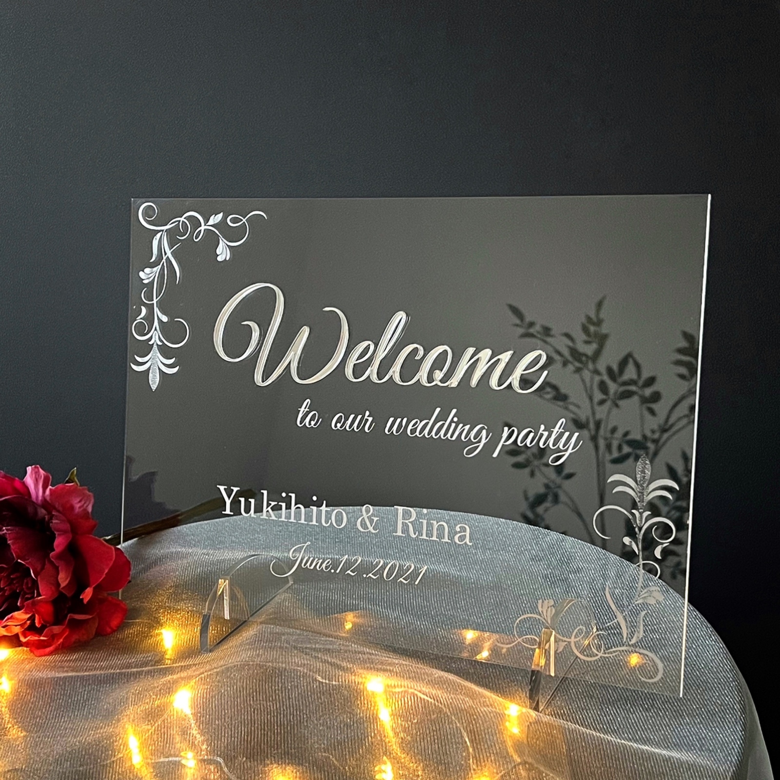 ツリーデザイン ウエルカムボード 文字入れ 芳名帳 結婚式 木製 - Drawelry.jp