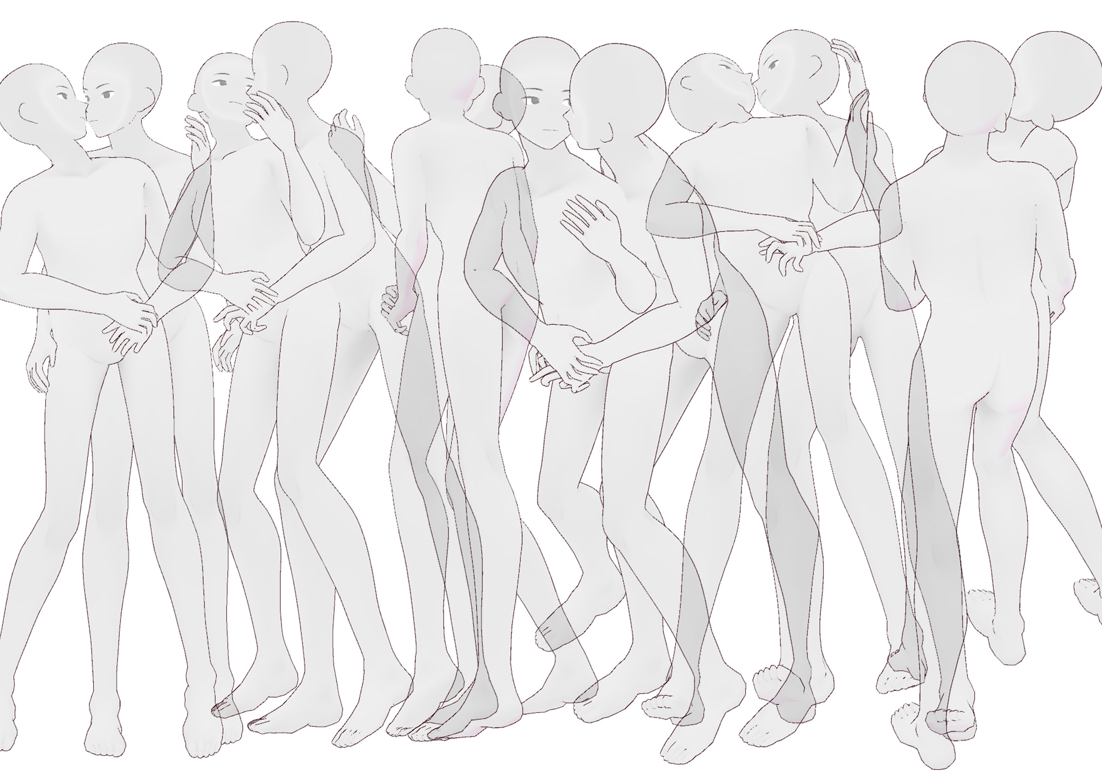 フリー素材 原神立ち絵っぽい女の子ポーズ集 - こばやしのイラスト - pixiv